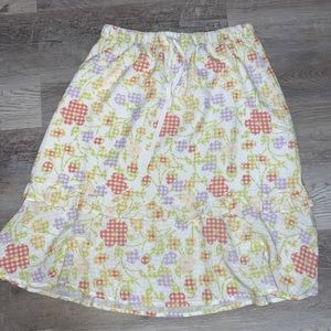 LOFT NWT mid length floral skirt